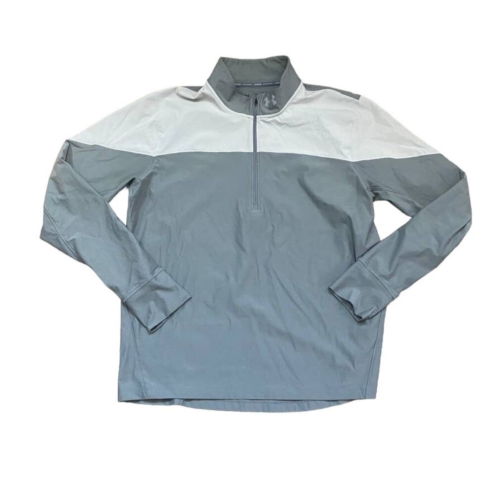Under Armour Run 1/4 Zip Pullover – Gray Performance Training Top – Men’s XXL